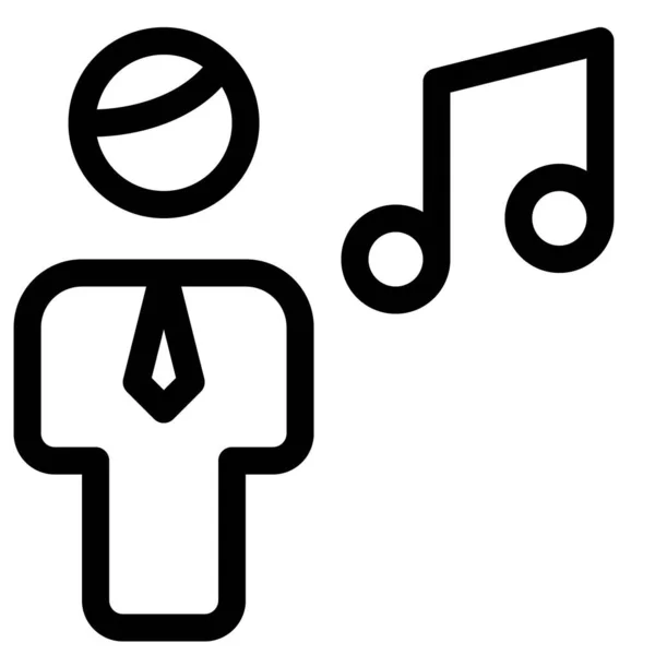 Muzyka Udostępniana Stronie Internetowej Przez Grupę Biznesmenów — Wektor stockowy