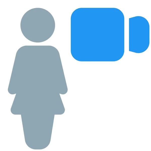 Mujer Negocios Reunión Chat Vídeo Durante Bloqueo — Archivo Imágenes Vectoriales