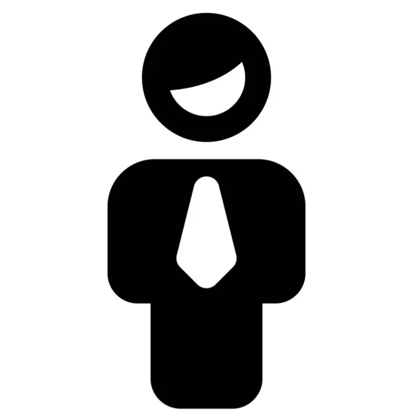 Retrato Neutral Stickman Como Hombre Negocios — Vector de stock