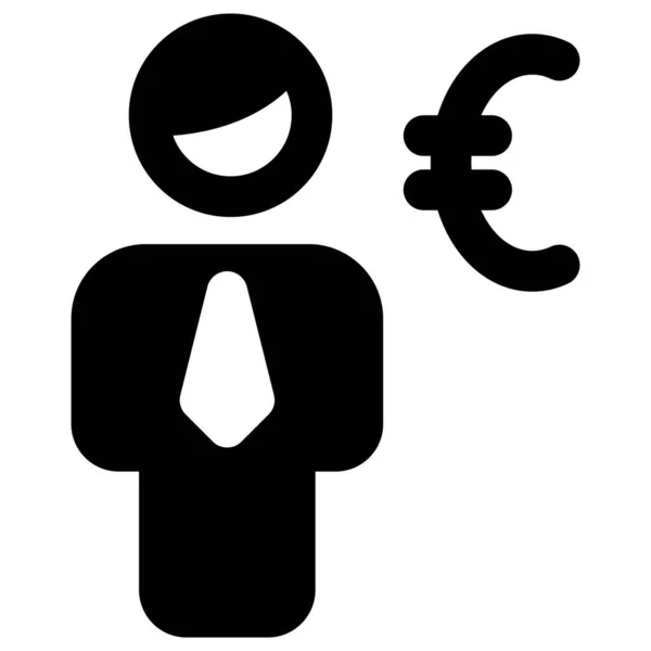 Dinheiro Ganho Euros Layout Leilão Moeda —  Vetores de Stock