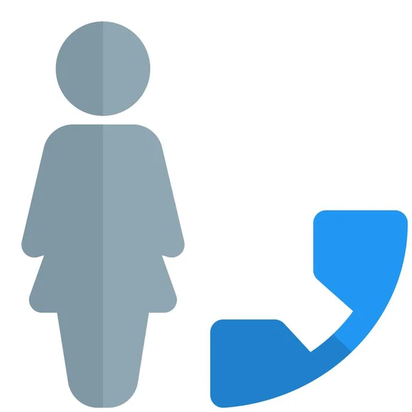 Femme Affaires Avec Une Conférence Téléphonique Avec Femme Affaires Autres — Image vectorielle