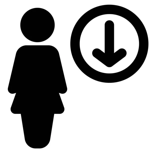Télécharger Liste Des Bases Données Femmes Affaires Partir Serveur Ligne — Image vectorielle