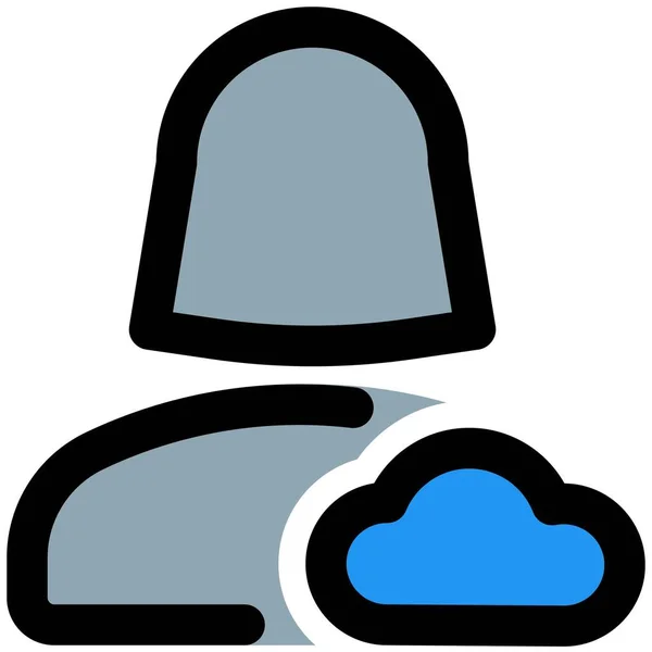 Ingegnere Del Cloud Computing Con Layout Supporto Avanzato — Vettoriale Stock
