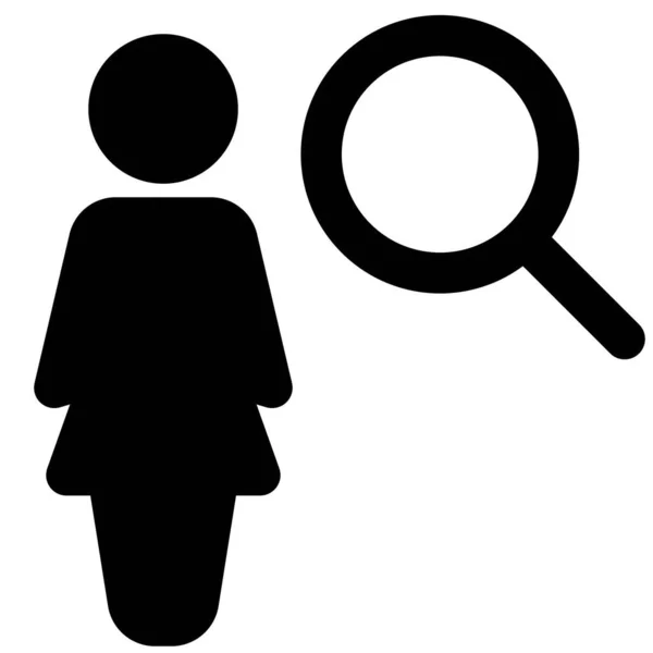 Trouver Une Nouvelle Femme Affaires Pour Nouveau Rôle Dans Entreprise — Image vectorielle