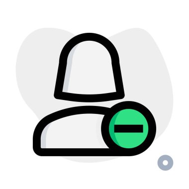 Arkadaş listesinden bir kadın kullanıcı siliniyor