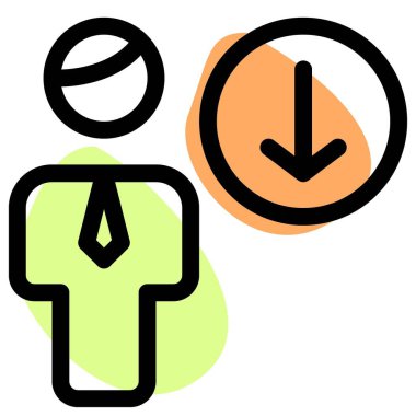 İşadamı veritabanı çevrimiçi sunucudan indiriliyor