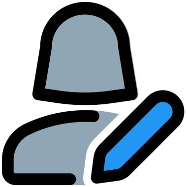 Kalem düzeni ile kadın kullanıcı profili bilgisi düzenleniyor