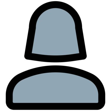 Profil fotoğrafı için çevrimiçi tek bir kadın kullanıcının nötr portresi