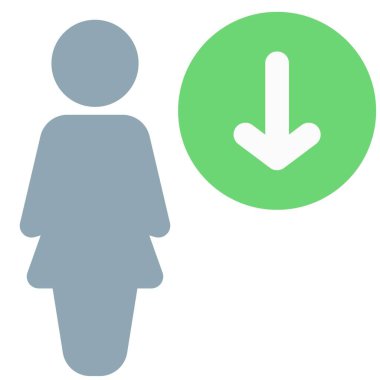 İş kadını veritabanı çevrimiçi sunucudan indiriliyor