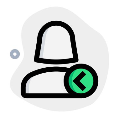 Navigasyon ve gösterge için sol Ok yönü