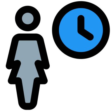 İş kadını yayın ve finans kuyruğunda çalışıyor