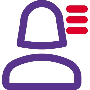 Hamburger menüsü biçimli sosyal medya profili