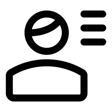 Hamburger menüsü biçimli sosyal medya profili