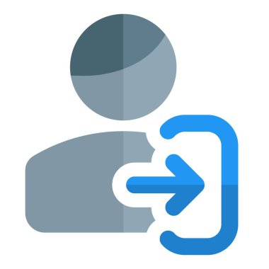 Doğru yönde ok anahtarı olan bir kullanıcının giriş erişimi