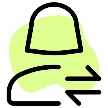 Hücresel veri transferi için yatay Ok yönü