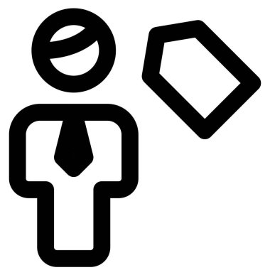 İş adamı için bir nesnenin fiyat etiketi