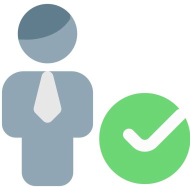 Onaylanmış bir işadamı listesi ve işaretleme seçeneği