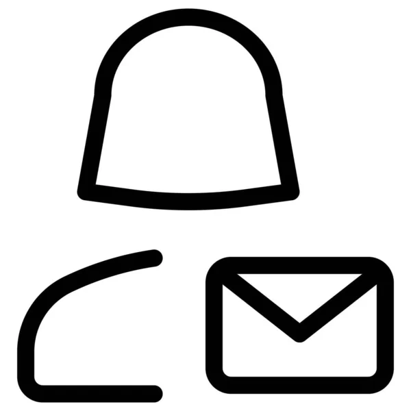 Mensaje Correo Electrónico Una Usuaria Recibida Línea — Archivo Imágenes Vectoriales