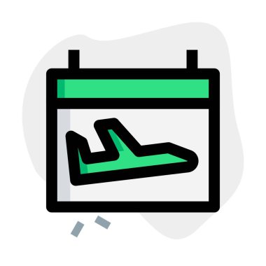 Takvimdeki bir tatil için uçuş planı