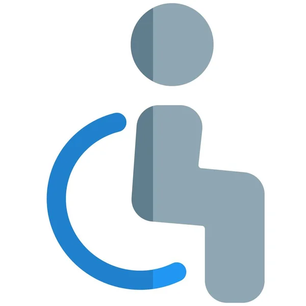 身体障害者のための障害セクション — ストックベクタ