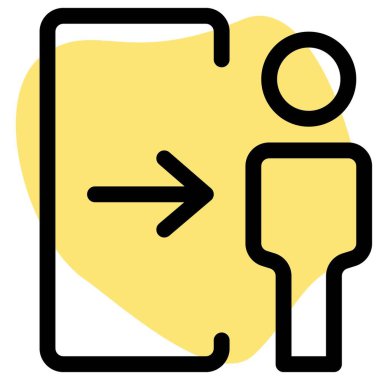 Havaalanından çıkış kapısı.