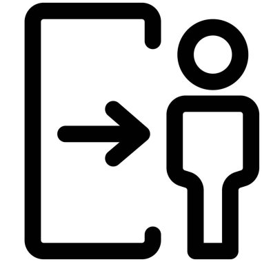 Havaalanından çıkış kapısı.