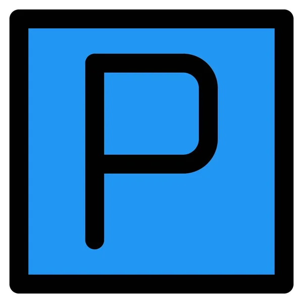 Parkplatzschild Flughafen — Stockvektor