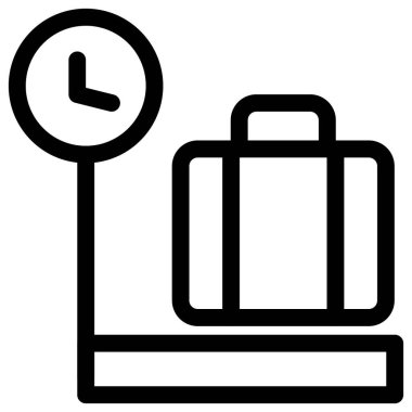 Uluslararası seyahat kaygılarında ağırlık ödeneği için bavul ölçeği