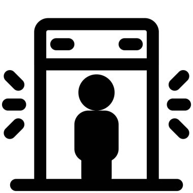 Güvenlik, metal detektör kapılarından kontrol edin.