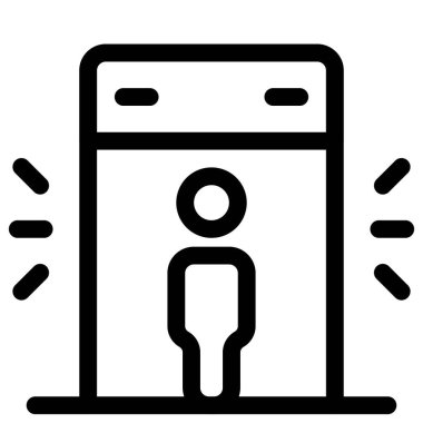 Güvenlik, metal detektör kapılarından kontrol edin.