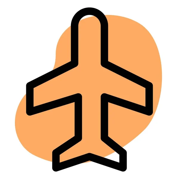 Logotipo Avión Con Escala Nudos Alta Velocidad — Vector de stock