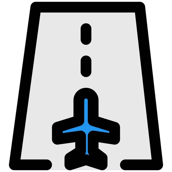 Yüksek Hız Düğümlerine Sahip Uçak Logosu — Stok Vektör