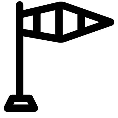 Hava akışı yönü için rüzgar işareti çorabı