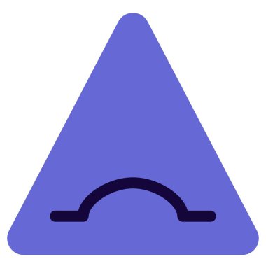 Triangular shape signboard with an alertness displayed