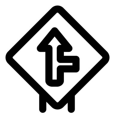 Intersect road from right towards front lane road signal