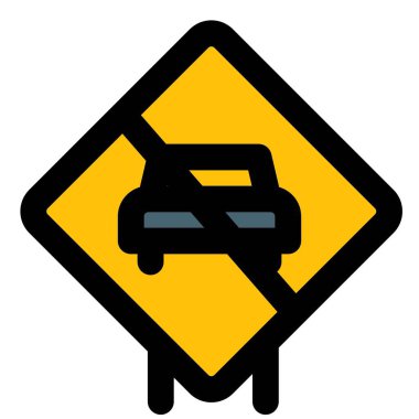 No parking zone for a crowded street
