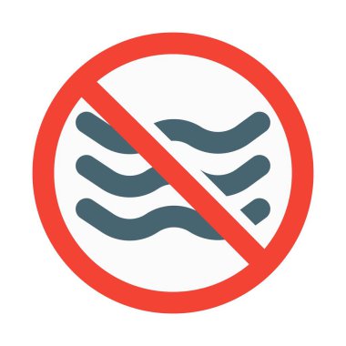 No swimming due to coronavirus pandemic situation