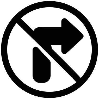 Do not turn right side with Traffic sign board crossed