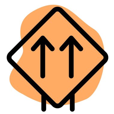 Front Lane direction with multiple arrows layout