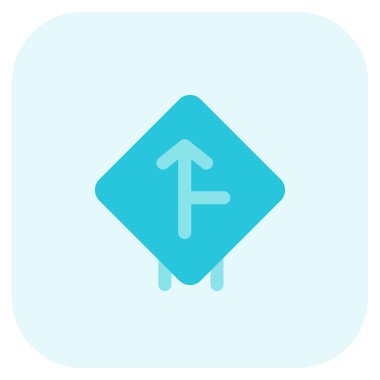 Side road to front joining the intersection