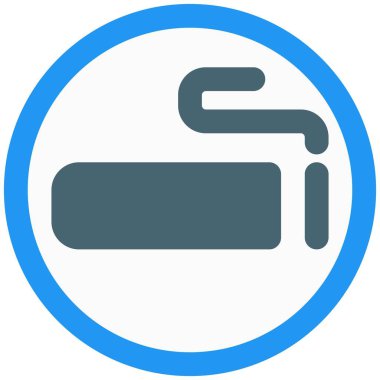 Smoker's area with cigarette lighting layout