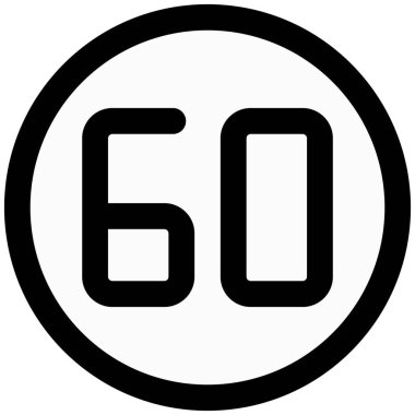 Sixty km per hour speed limit allowed for the lane