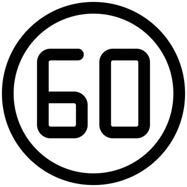 Sixty km per hour speed limit allowed for the lane