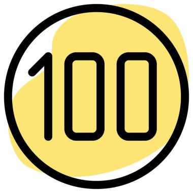 High speed covered on the lane about hundred kilometers per hour