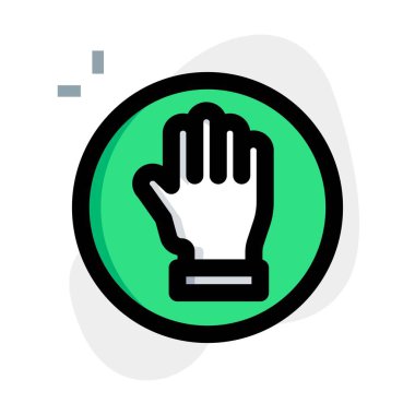 Hand sign for stopping traffic signal sign board