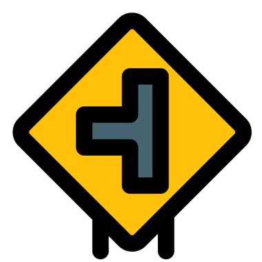 Left side road intersection connected to the national highway