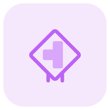 Left side road intersection connected to the national highway