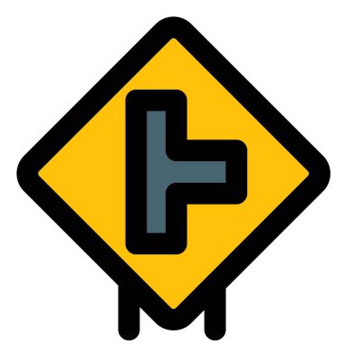 Right side road intersection connected to the national highway