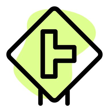 Right side road intersection connected to the national highway