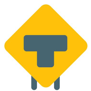 T Road bottom connected intersection road signal